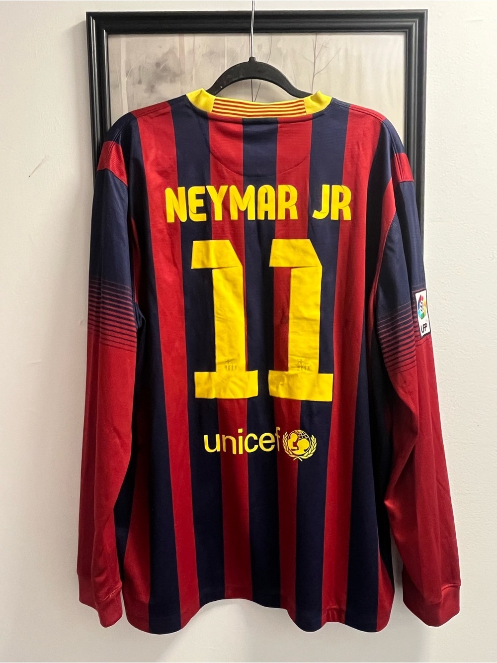 Neymar Jr #11 Barcelona 2013  Long-Sleeve Soccer Jersey